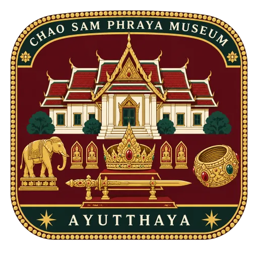 Chao Sam Phraya National Museum travel stamp