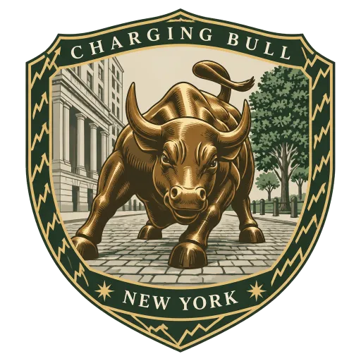 Charging Bull travel stamp