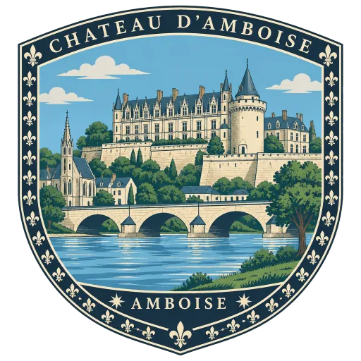 Château d'Amboise travel stamp