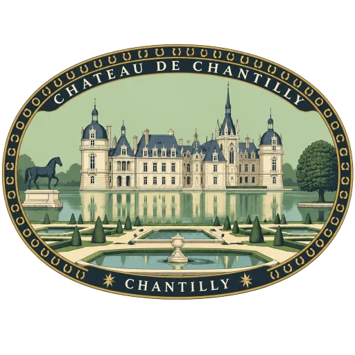 Château de Chantilly travel stamp