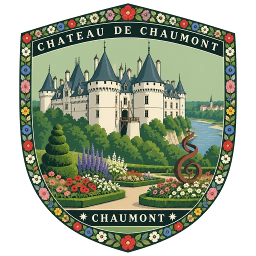 Château de Chaumont travel stamp