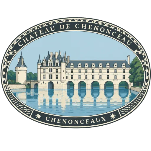 Château de Chenonceau travel stamp