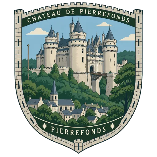 Château de Pierrefonds travel stamp
