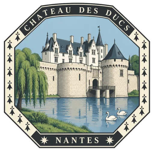 Château des Ducs de Bretagne travel stamp