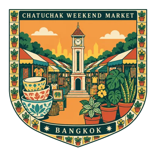 Chatuchak Weekend Market travel stamp