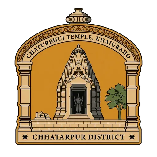Chaturbhuj Temple, Khajuraho travel stamp