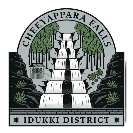 Cheeyappara Falls travel stamp