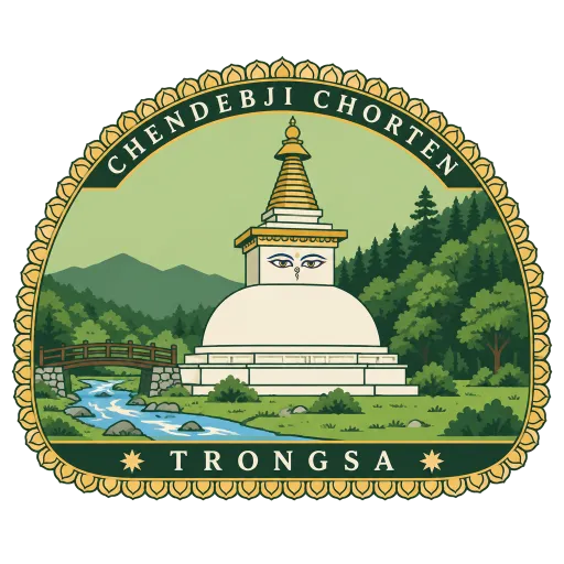 Chendebji Chorten travel stamp