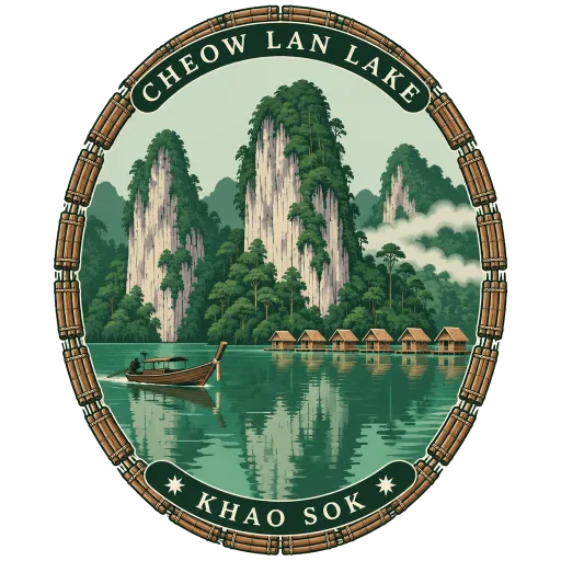 Cheow Lan Lake travel stamp