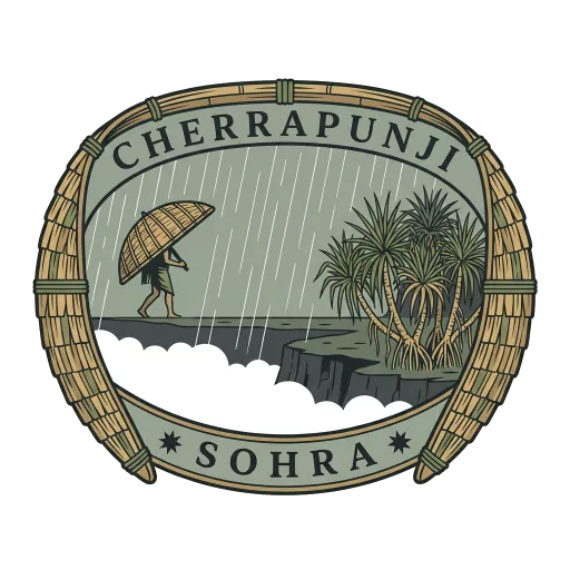 Cherrapunji travel stamp