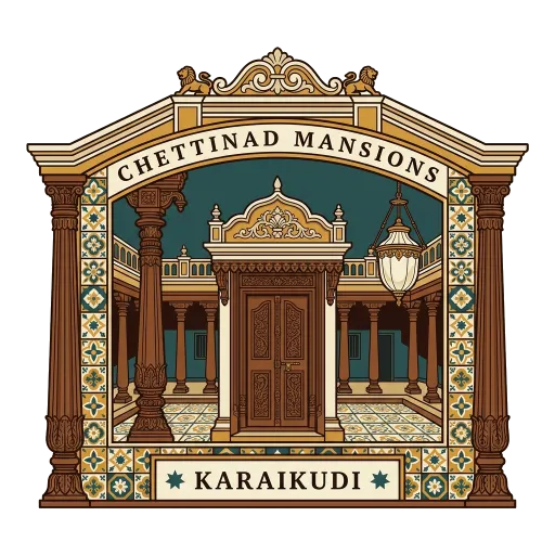 Chettinad Mansions travel stamp