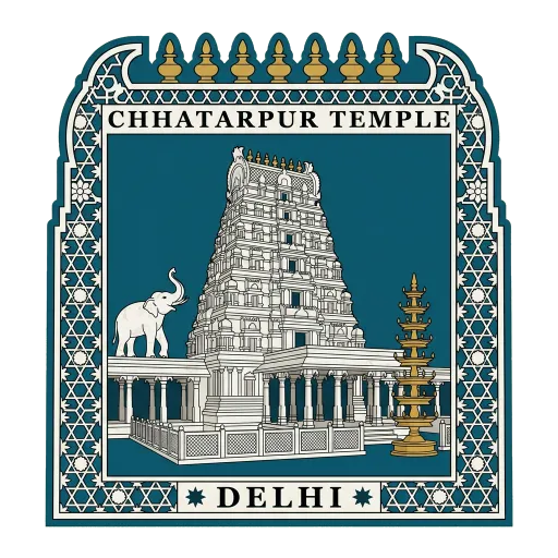 Chhatarpur Temple travel stamp