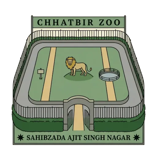 Chhatbir Zoo travel stamp