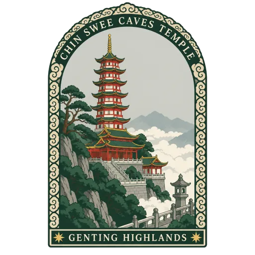 Chin Swee Caves Temple travel stamp
