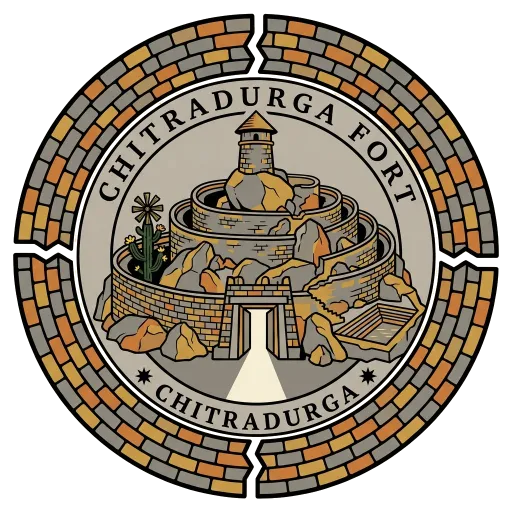 Chitradurga Fort travel stamp