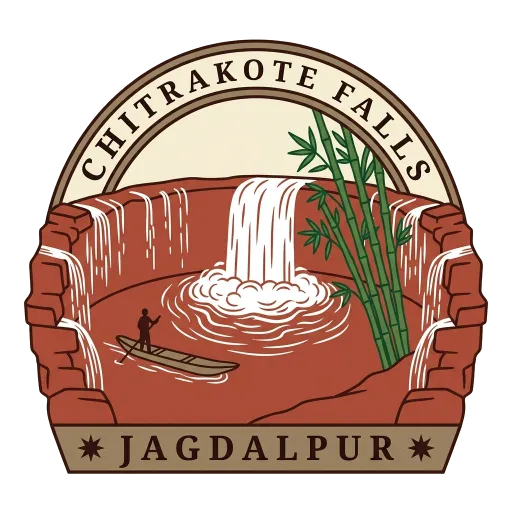 Chitrakote Falls travel stamp