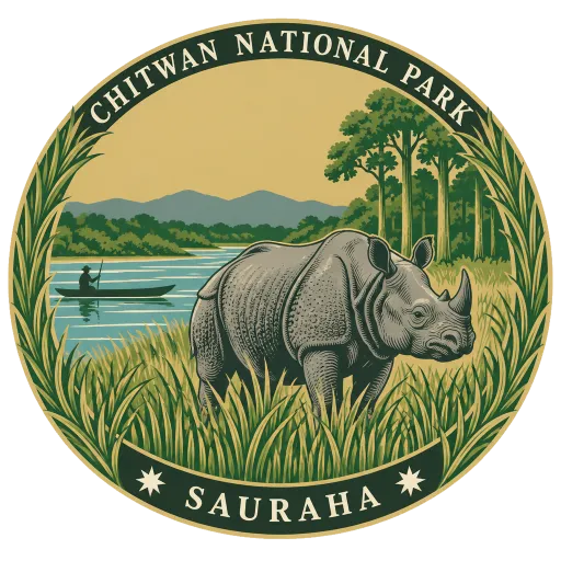 Chitwan National Park travel stamp