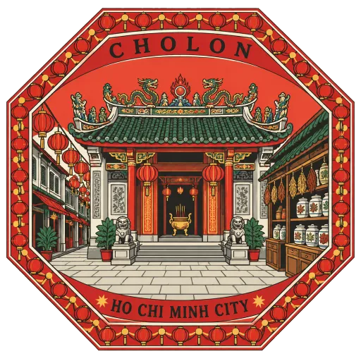 Cholon travel stamp