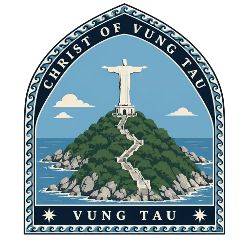 Christ of Vung Tau travel stamp