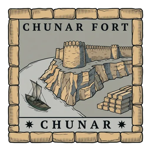 Chunar Fort travel stamp