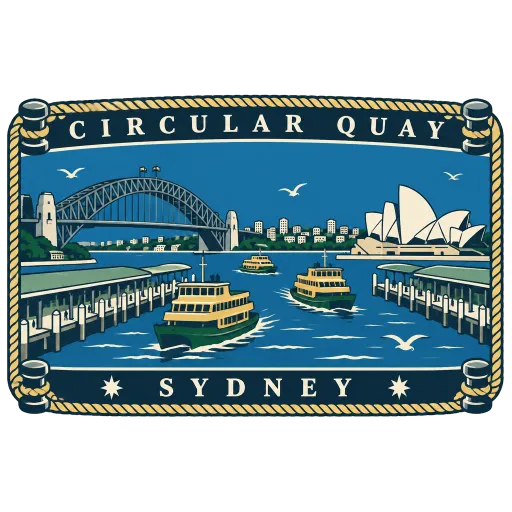 Circular Quay travel stamp
