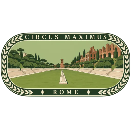 Circus Maximus travel stamp