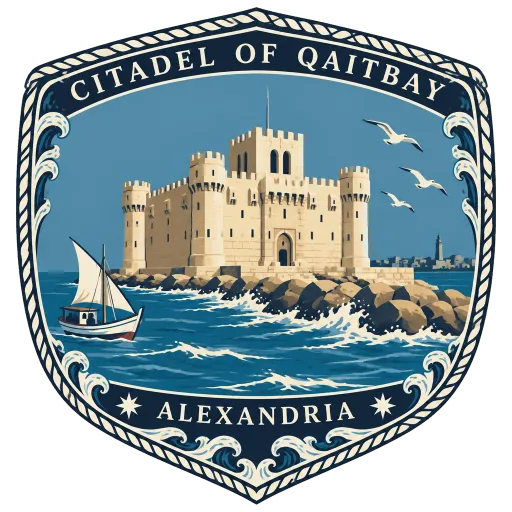 Citadel of Qaitbay travel stamp