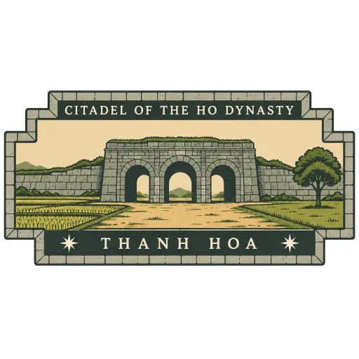 Citadel of the Ho Dynasty travel stamp