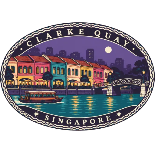 Clarke Quay travel stamp