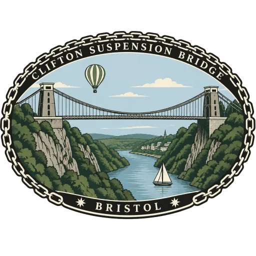 Clifton Suspension Bridge travel stamp