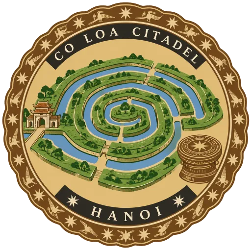 Co Loa Citadel travel stamp