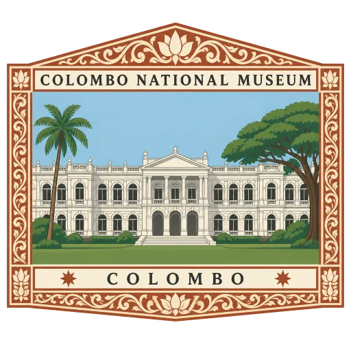 Colombo National Museum travel stamp