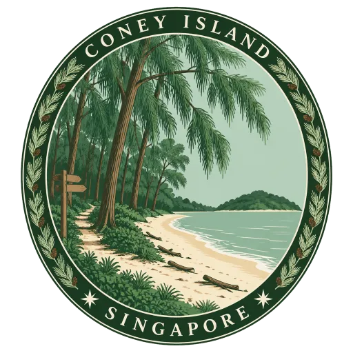 Coney Island travel stamp