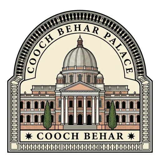 Cooch Behar Palace travel stamp