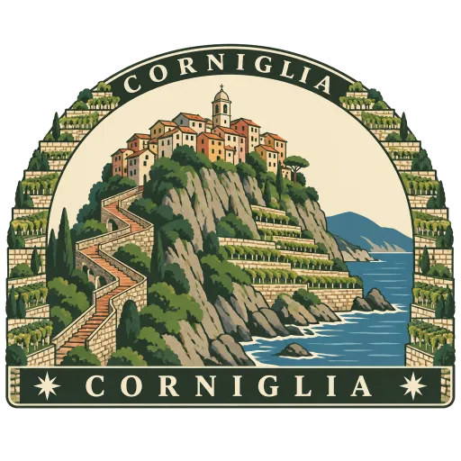 Corniglia travel stamp