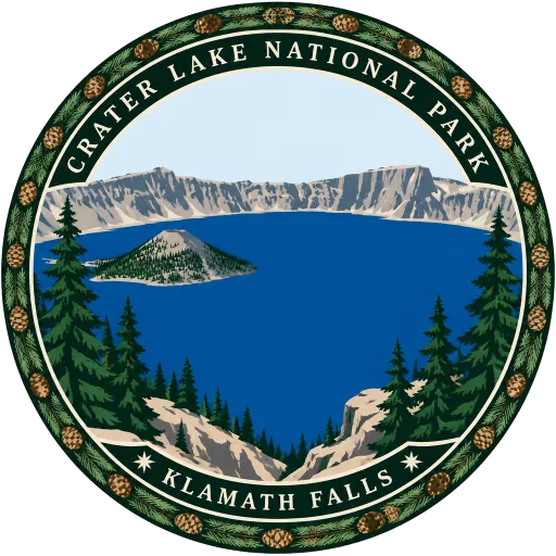 Crater Lake National Park travel stamp