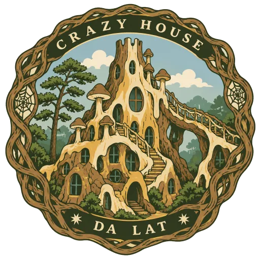 Crazy House travel stamp