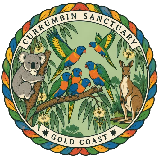 Currumbin Wildlife Sanctuary travel stamp