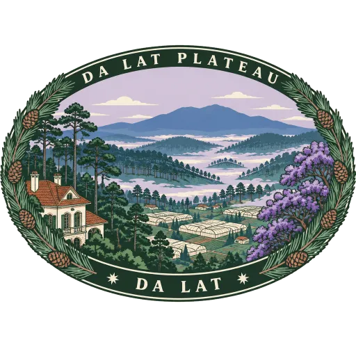 Da Lat Plateau travel stamp