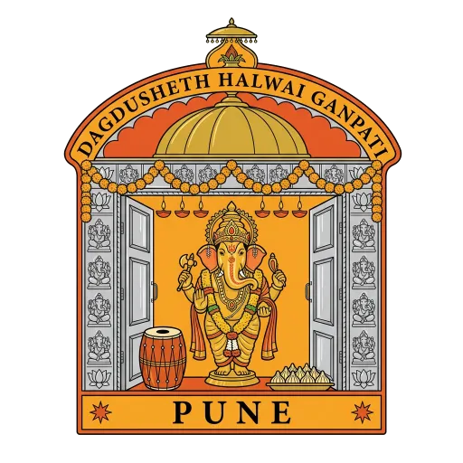 Dagdusheth Halwai Ganpati travel stamp