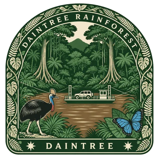 Daintree Rainforest travel stamp