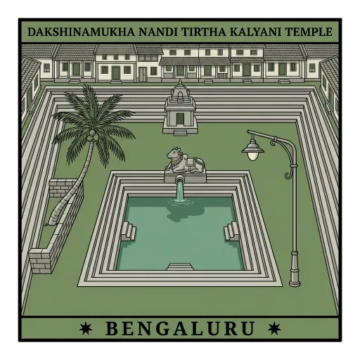 Dakshinamukha Nandi Tirtha Kalyani Temple travel stamp