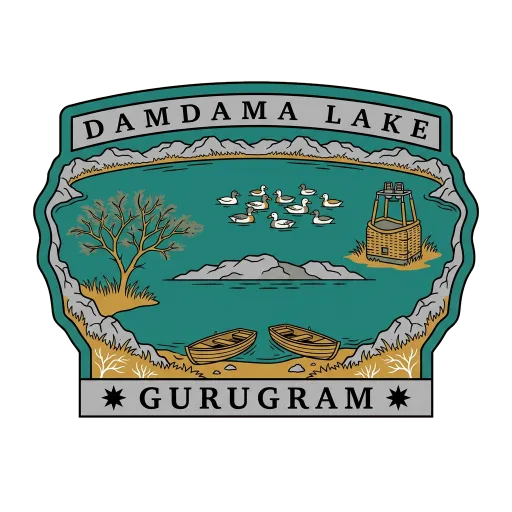 Damdama Lake travel stamp