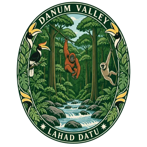 Danum Valley Conservation Area travel stamp