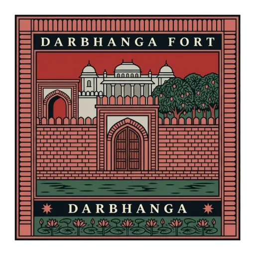 Darbhanga Fort travel stamp