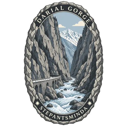 Darial Gorge travel stamp