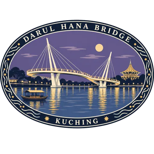 Darul Hana Bridge travel stamp