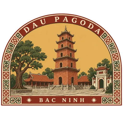 Dau Pagoda travel stamp