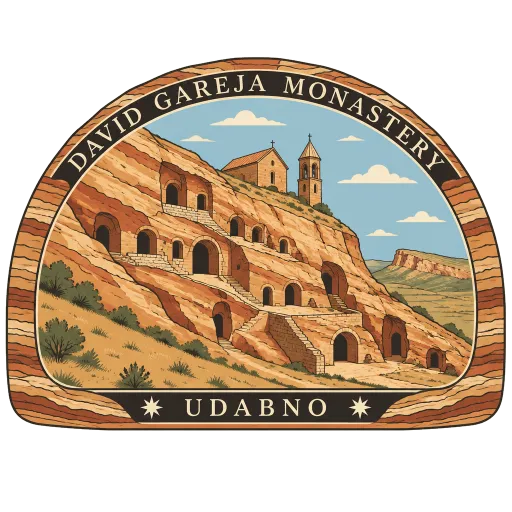 David Gareja Monastery travel stamp
