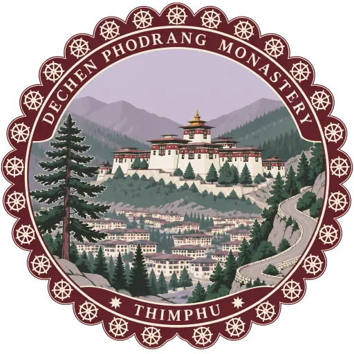Dechen Phodrang Monastery travel stamp